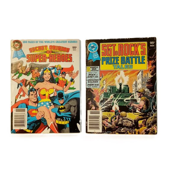 DC COMICS Books Vintage 1979 Secret Origins Super-Heroes SGT ROCK'S BATTLE EXC - Picture 1 of 12